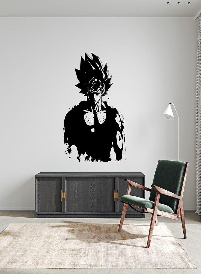 CVANU Anime Character Transparent Vinyl Self-Adhesive Sticker for Wall Decoration (30X24inch)_202308-A5 - Image 1